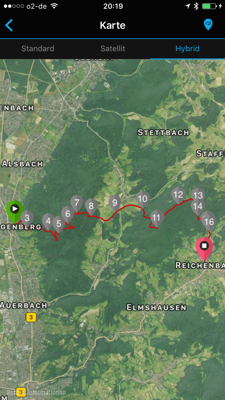 Wanderkarte Nibelungensteig Nibelungensteig Etappe 1 Bergvolk.eu