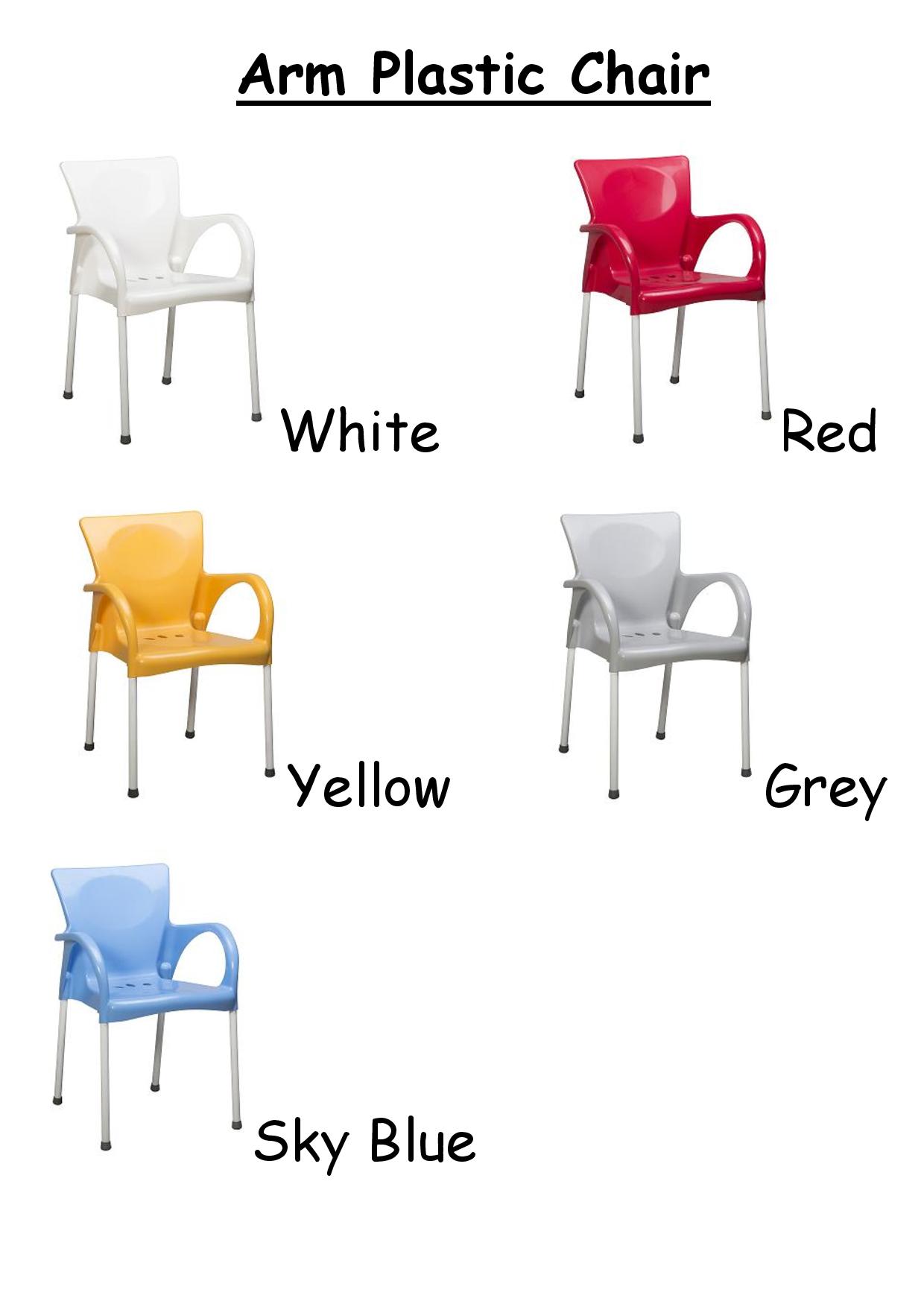 Arm Plastic Chair FARMPLAS9947 Berjaya Steel Railings Sdn Bhd