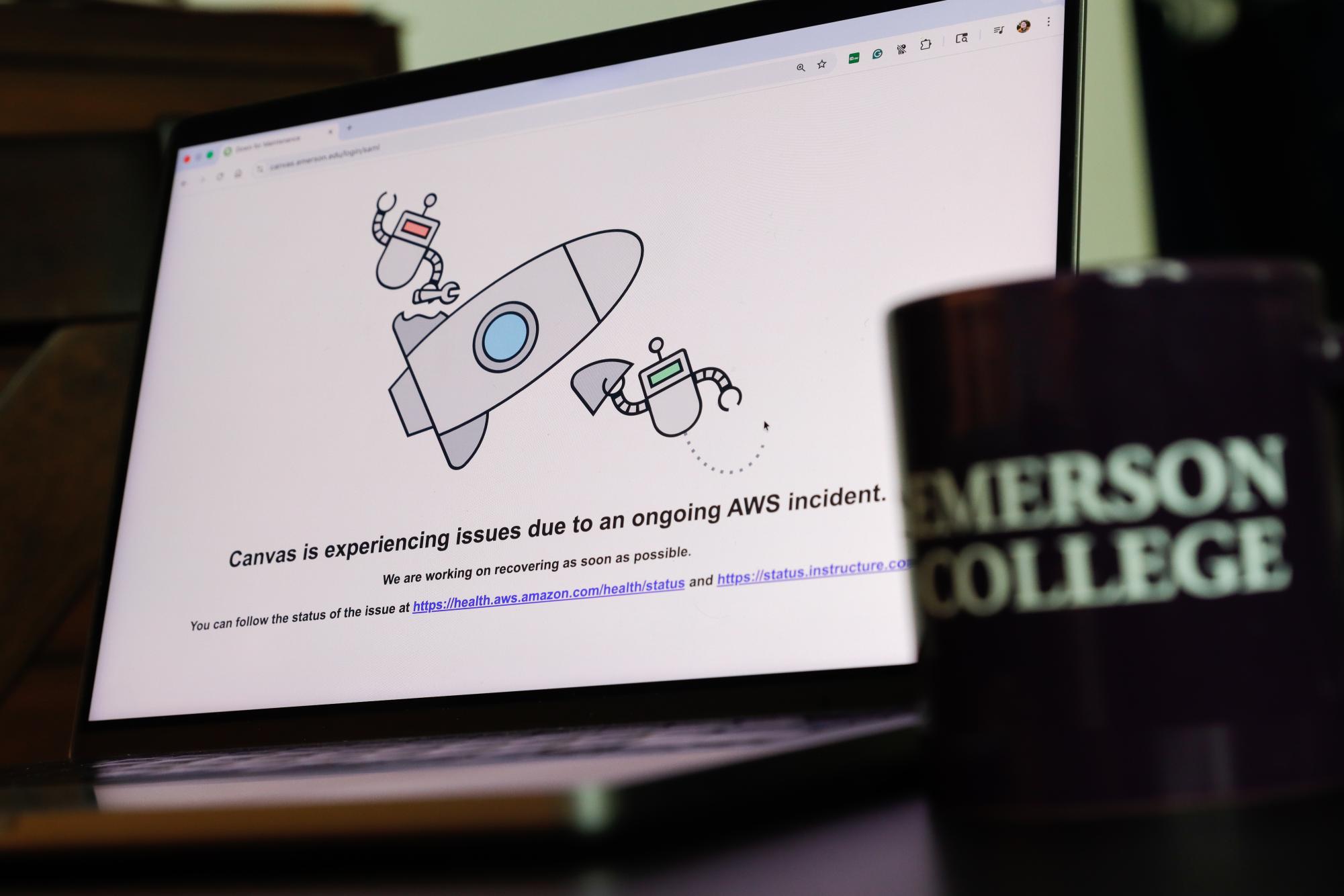 Canvas down during ongoing AWS incident