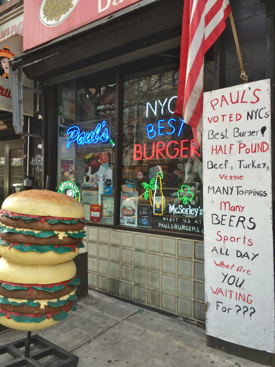 Paul’s Burger, East Village NYC