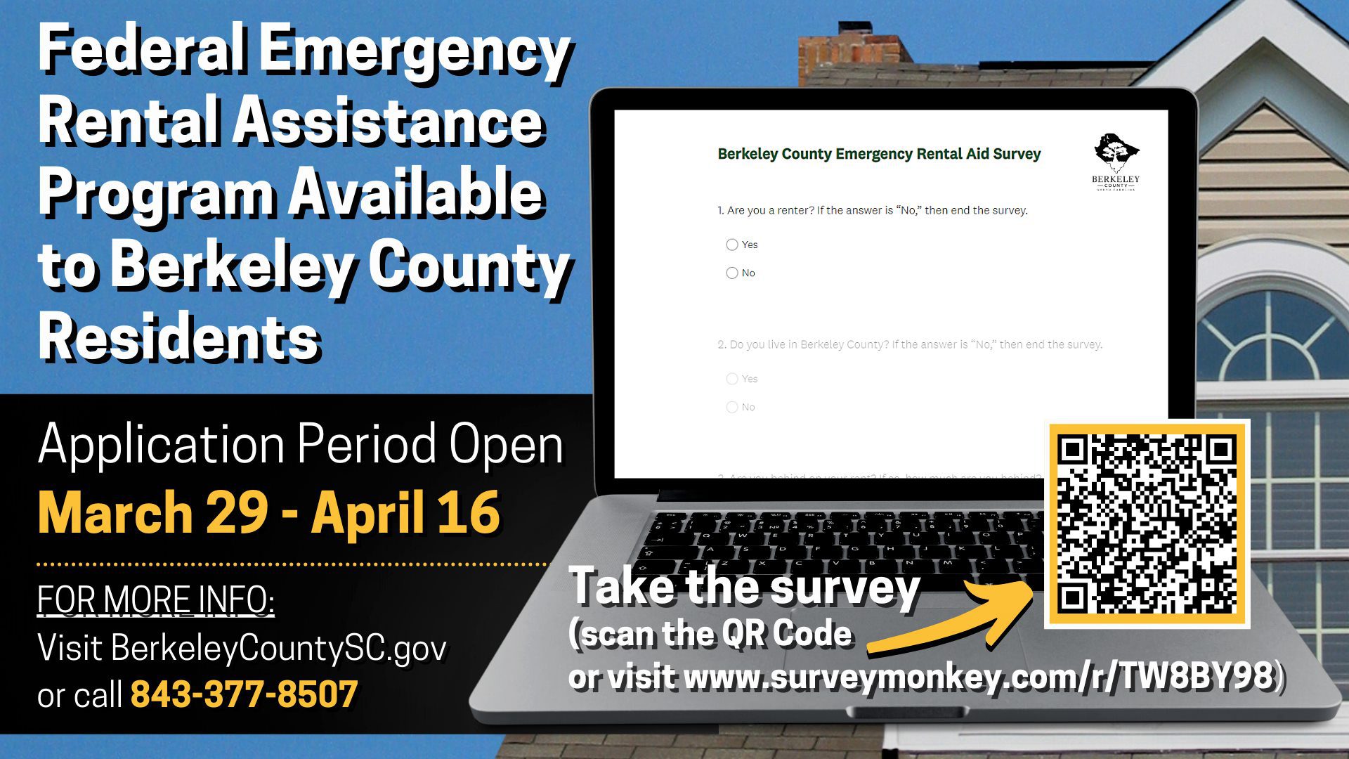 Federal Emergency Rental Assistance Available to Berkeley County Residents Berkeley County