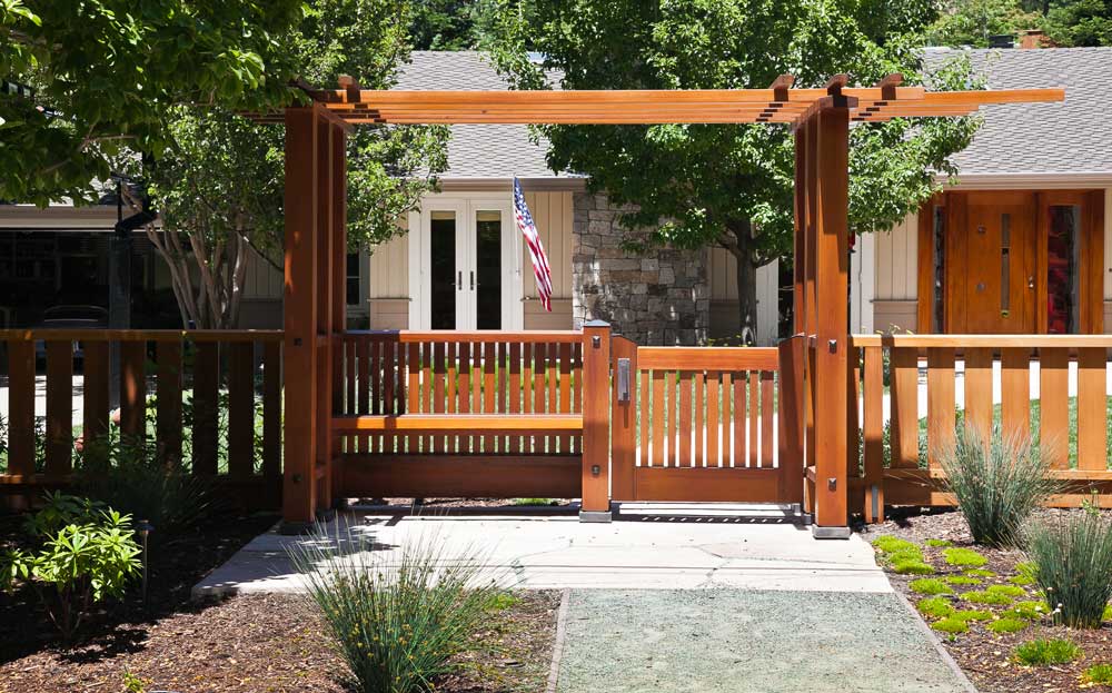Custom Redwood Gate Berkeley Mills Bay Area