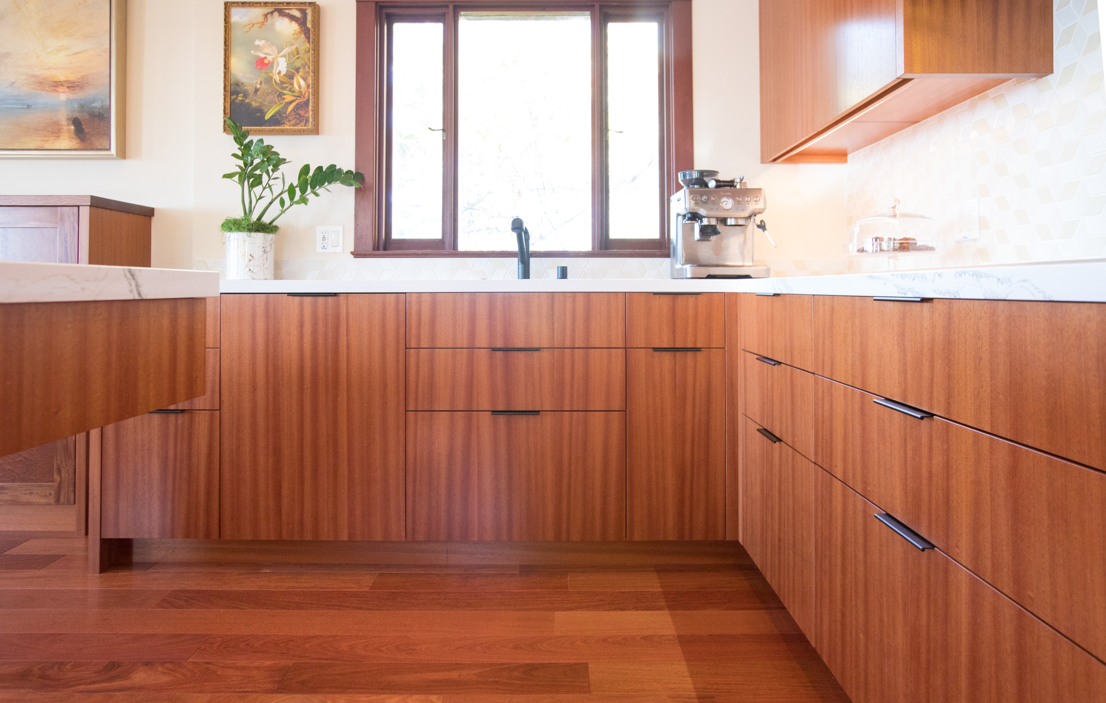 Custom Sapele Kitchen Bay Area