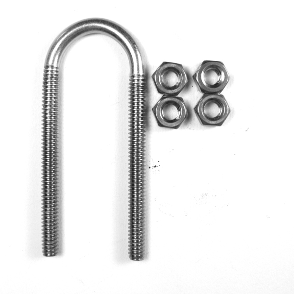 Long UBolt , Standard Thread, 304 Stainless Steel