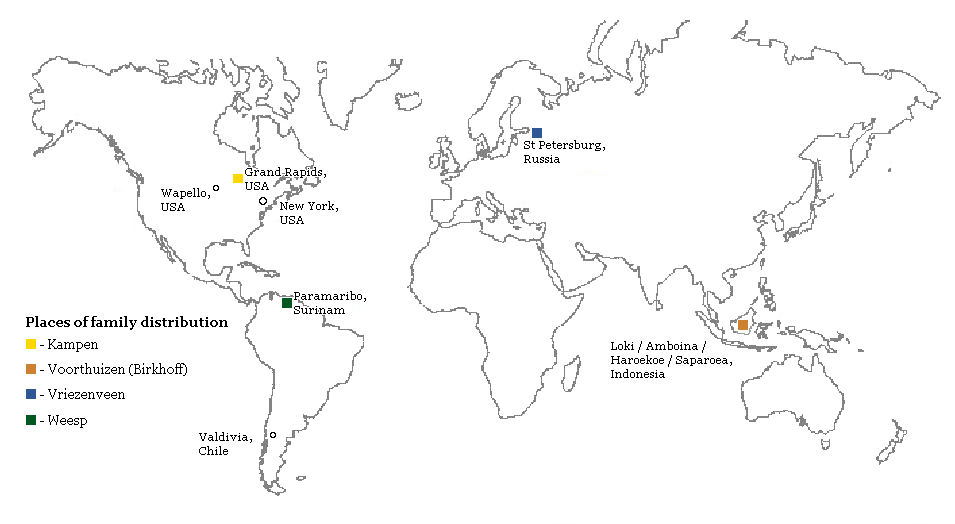 Achternamen Kaart Wereldkaart Achternamen Kaart Wereld doormelle