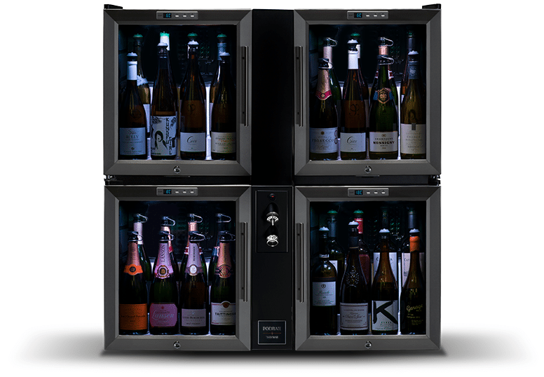 PODBAR+ Quad Bermar wine & Champagne Preservation System Bermar