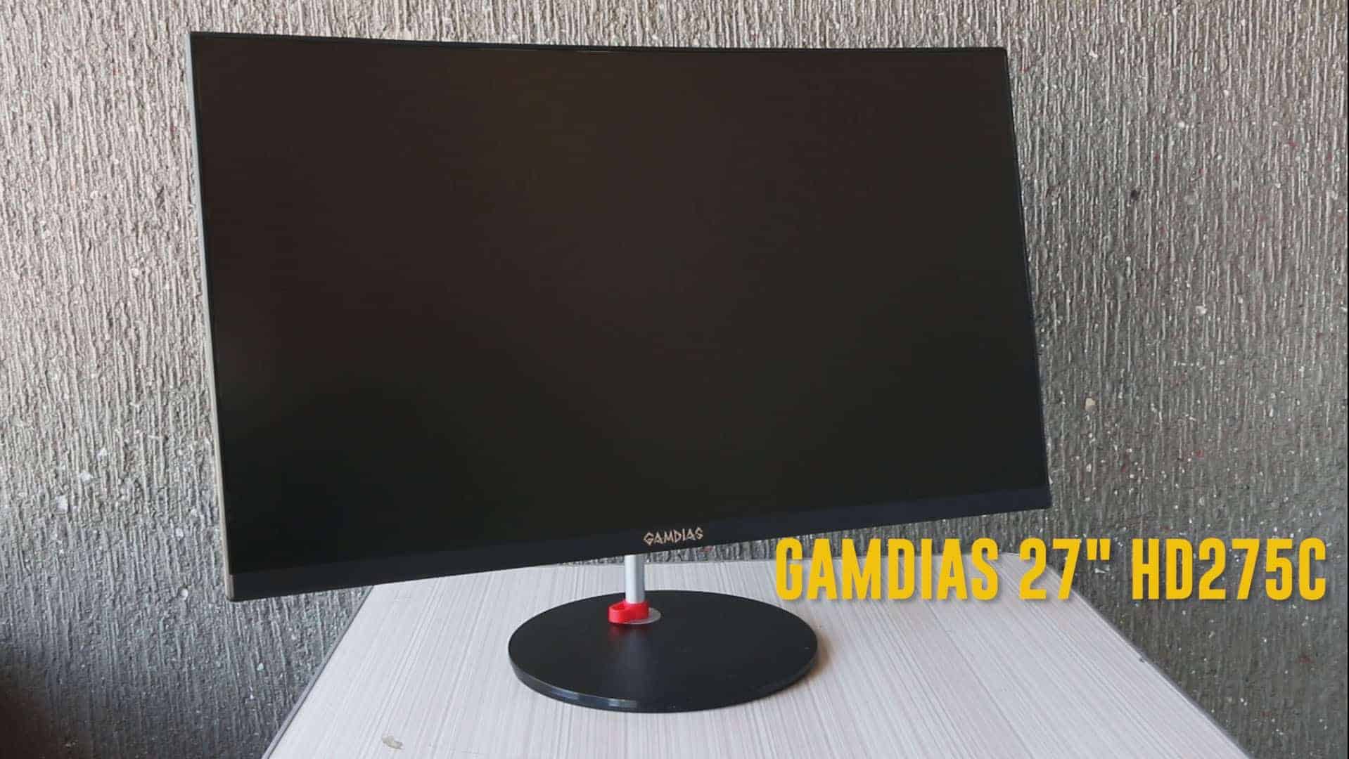 GAMDIAS Atlas HD275C 27″ Curved 144HZ GSYNC/FREESync Monitor Bermor
