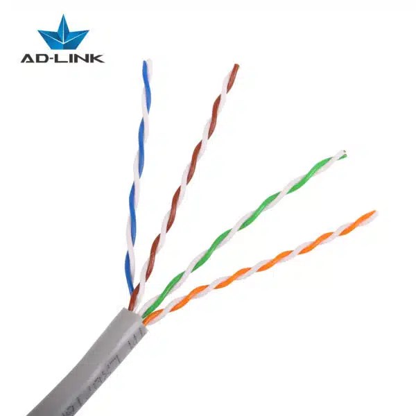 ADlink UTP Cable CAT5 E Pure Copper 0.5mm OFC 305 Meters Gray 1 Box
