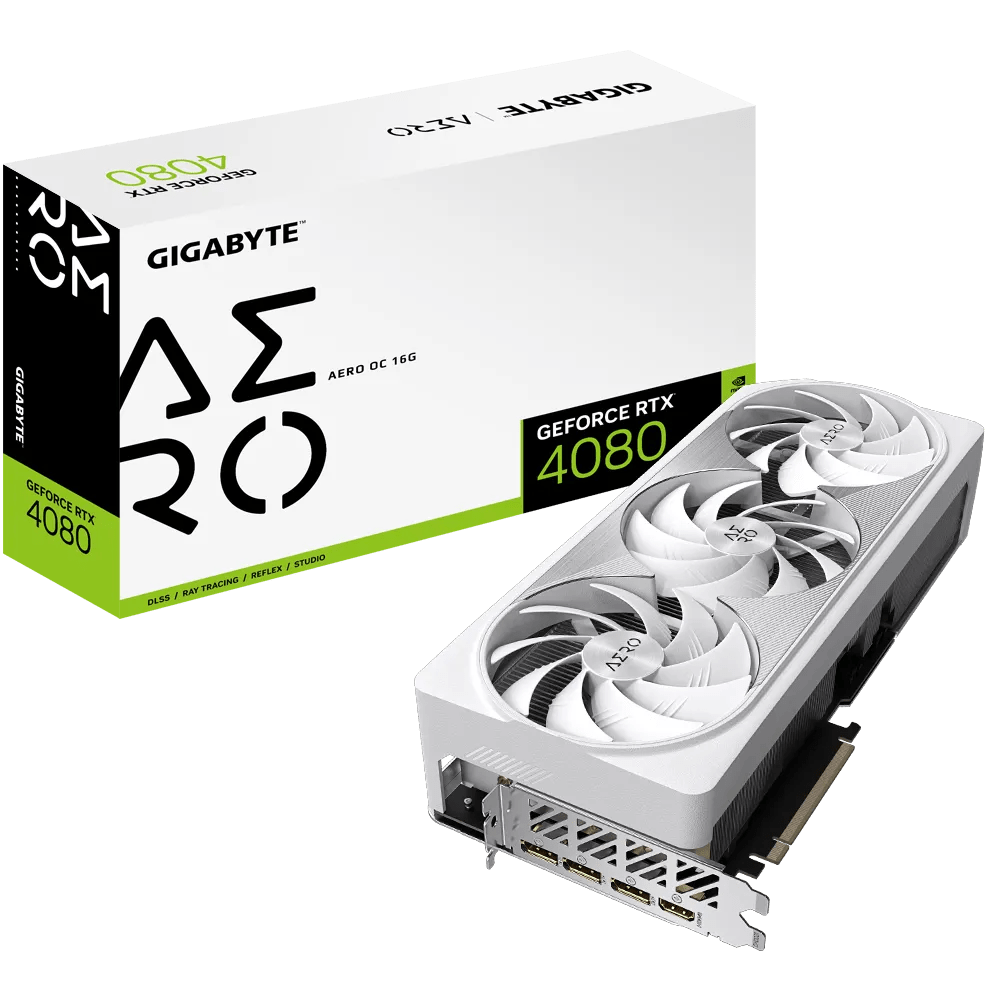 Gigabyte GeForce RTX 4080 16GB AERO OC GDDR6X 256Bit Graphics Card GV