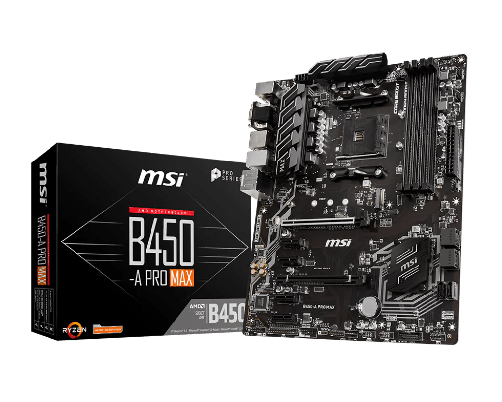 MSI B450-A Pro Max AMD B450 AM4 ATX Motherboard | Bermor Techzone
