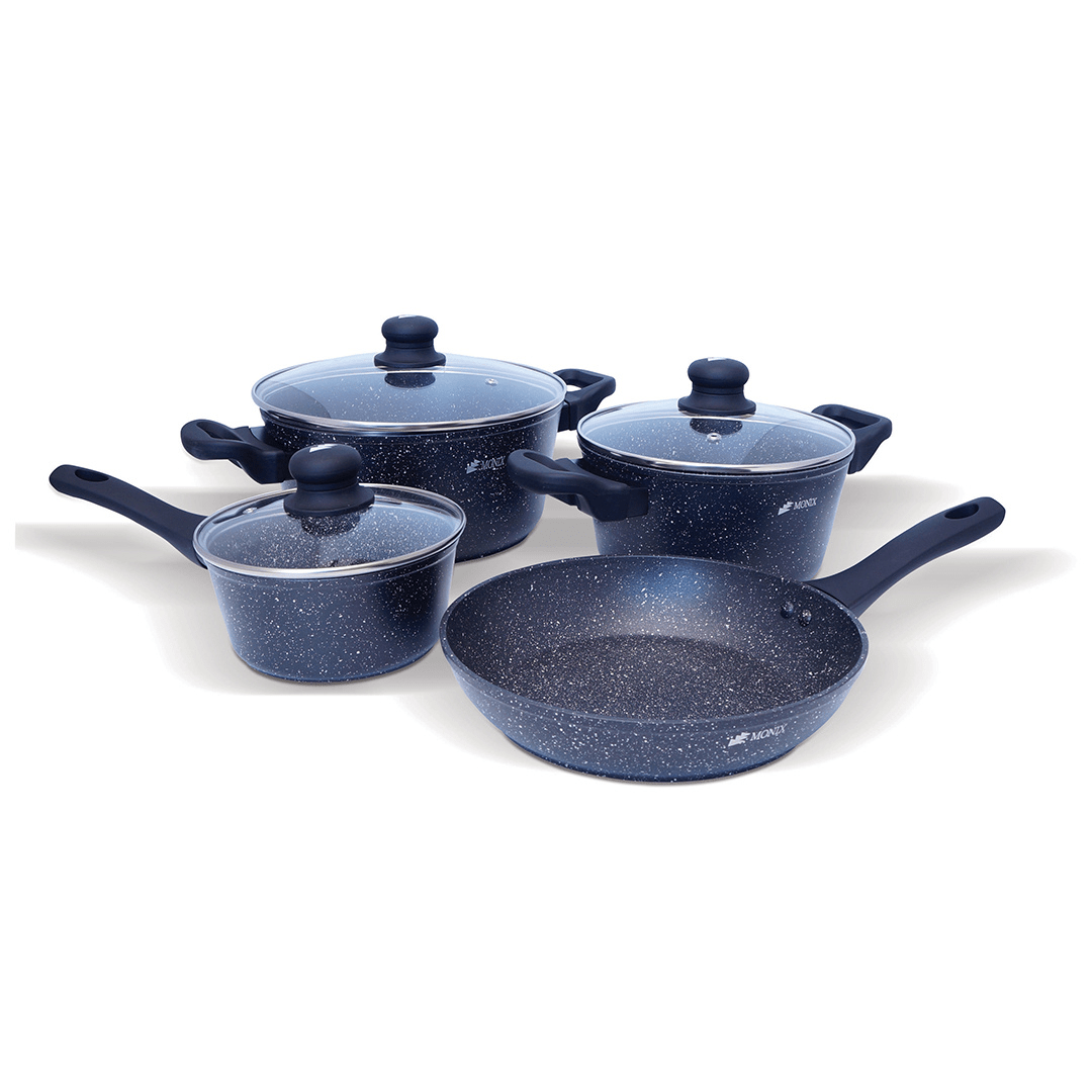 Set of Marble Pots and Pans Bermuda Home & Hotel Supply
