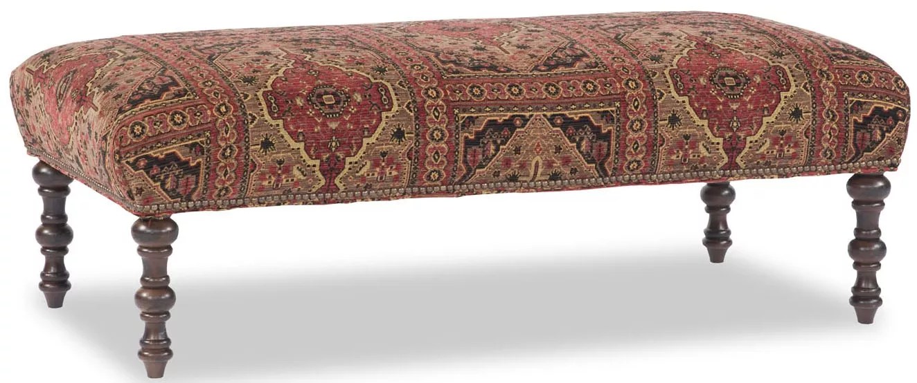Rectangular Tapestry Bench