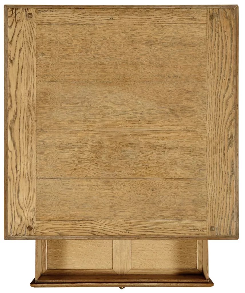 Light oak square side table