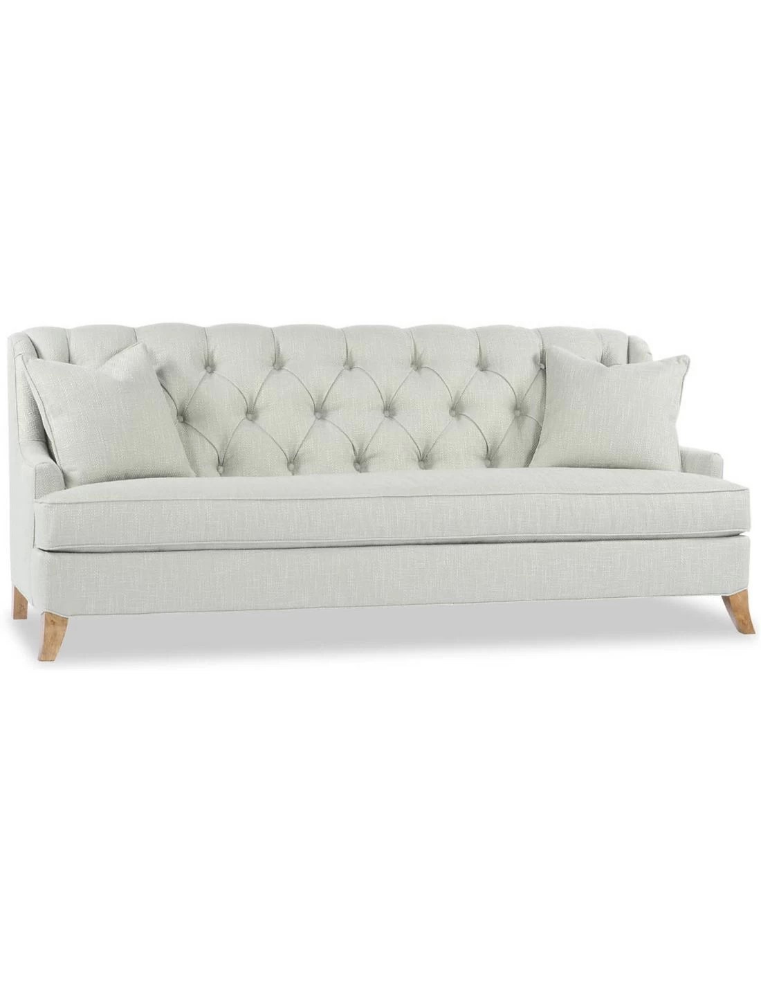 Light Colored Tufted Sofa