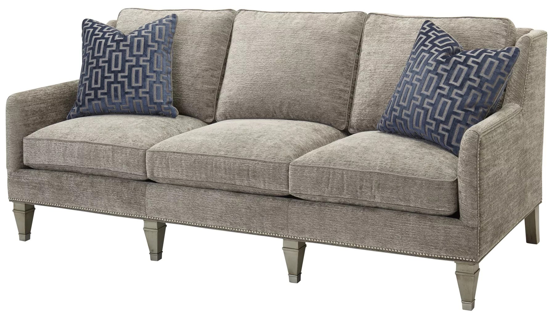 Upholstered Wingback Sofa
