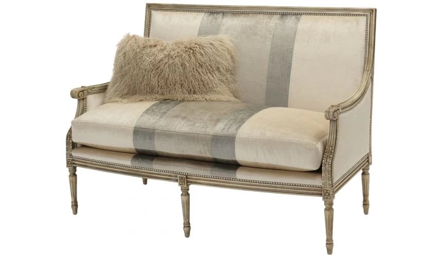 Upholstered Settee Sofa