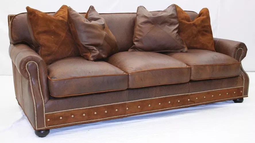 AmericanMade Comfortable Leather Sofa