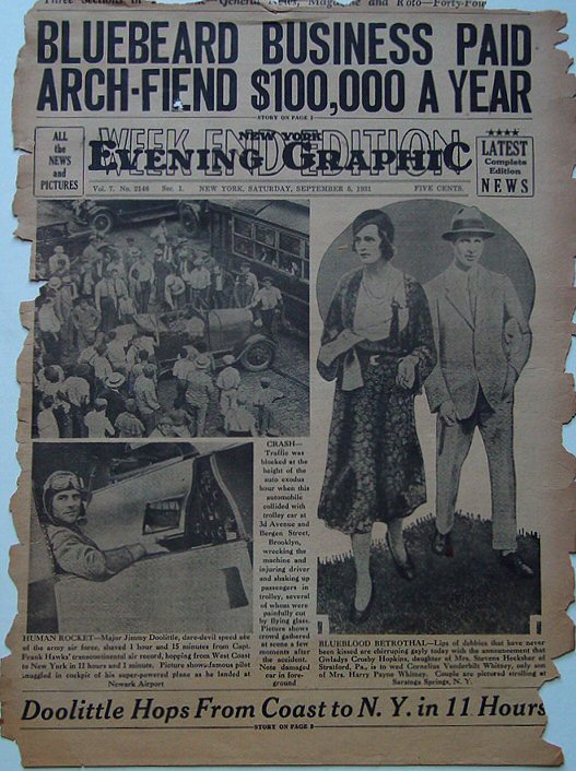 New York Evening Graphic Newspaper