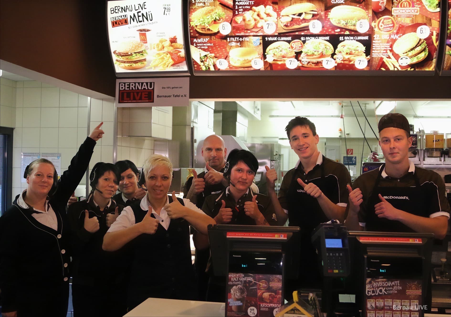 Ab heute bei McDonald´s Bernau Das BERNAU LIVE Menü!