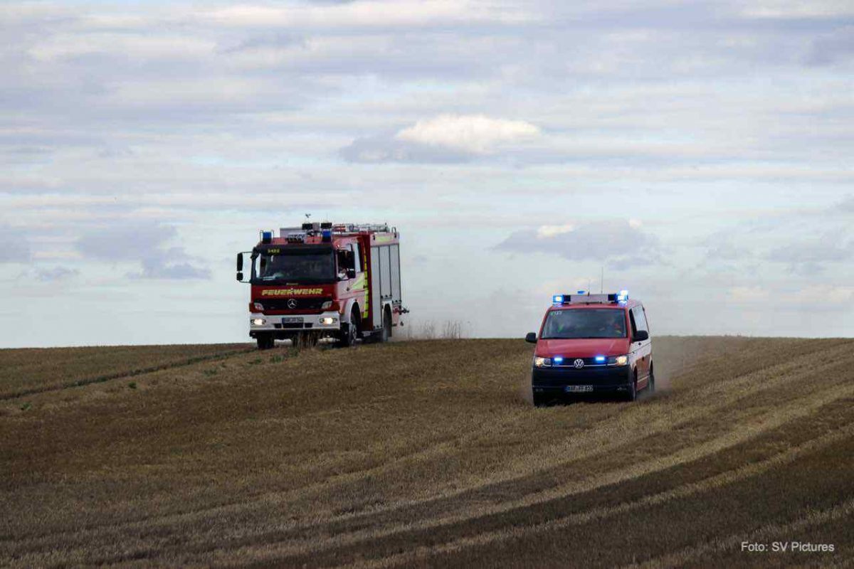 Feld brannte bei Ahrensfelde und weitere Meldungen der Polizei Bernau