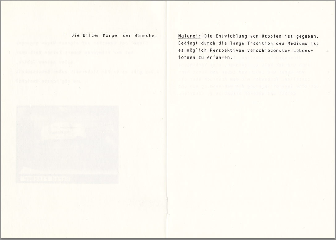 Der Fliegende Robert Texte, 1989 Bernd Fischer