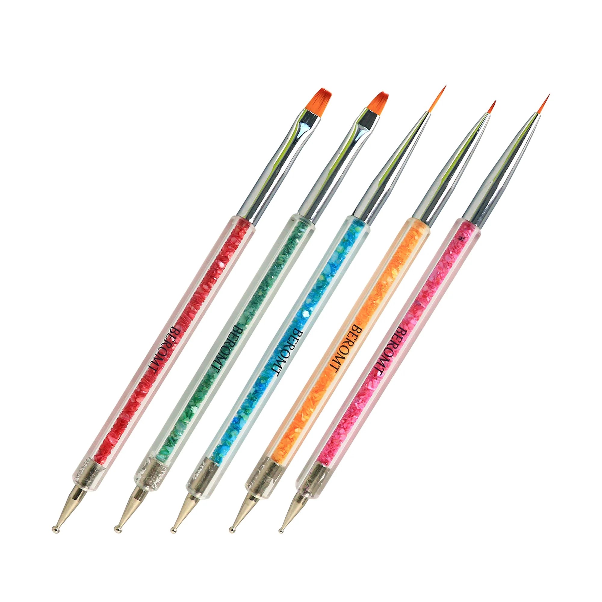 Nail Art Brushes Set & Dotting Tool Set online at low price Beromt
