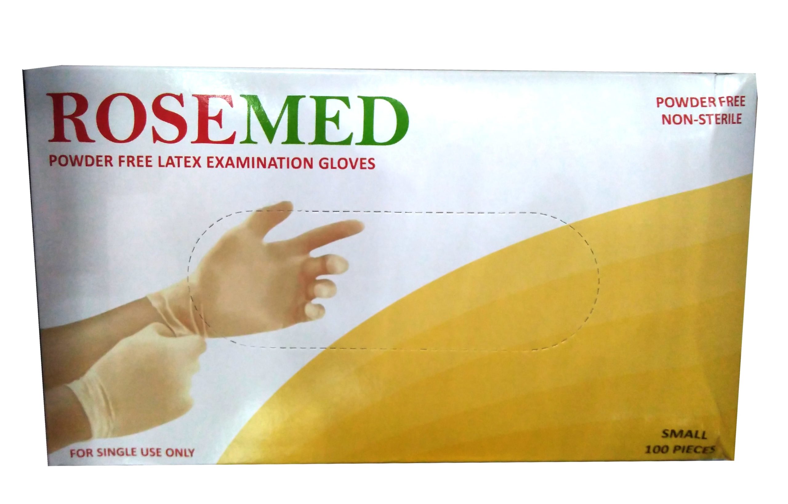 ROSEMED NONSTERILE POWDER FREE EXAMINATION GLOVES SMALL Berovan
