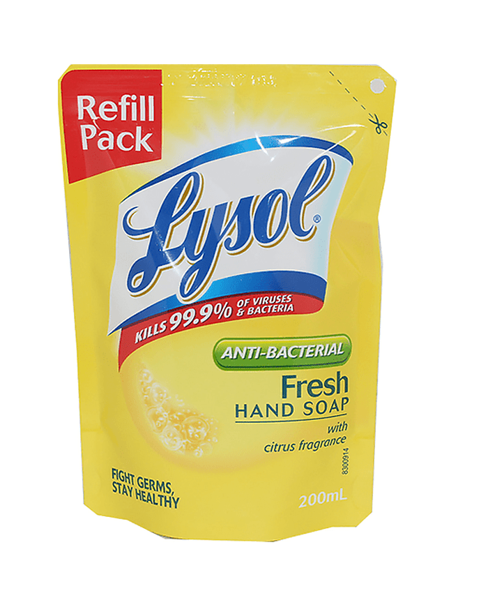 Lysol Ph Liq Handwash Fresh 200ml (POUCH) Berovan