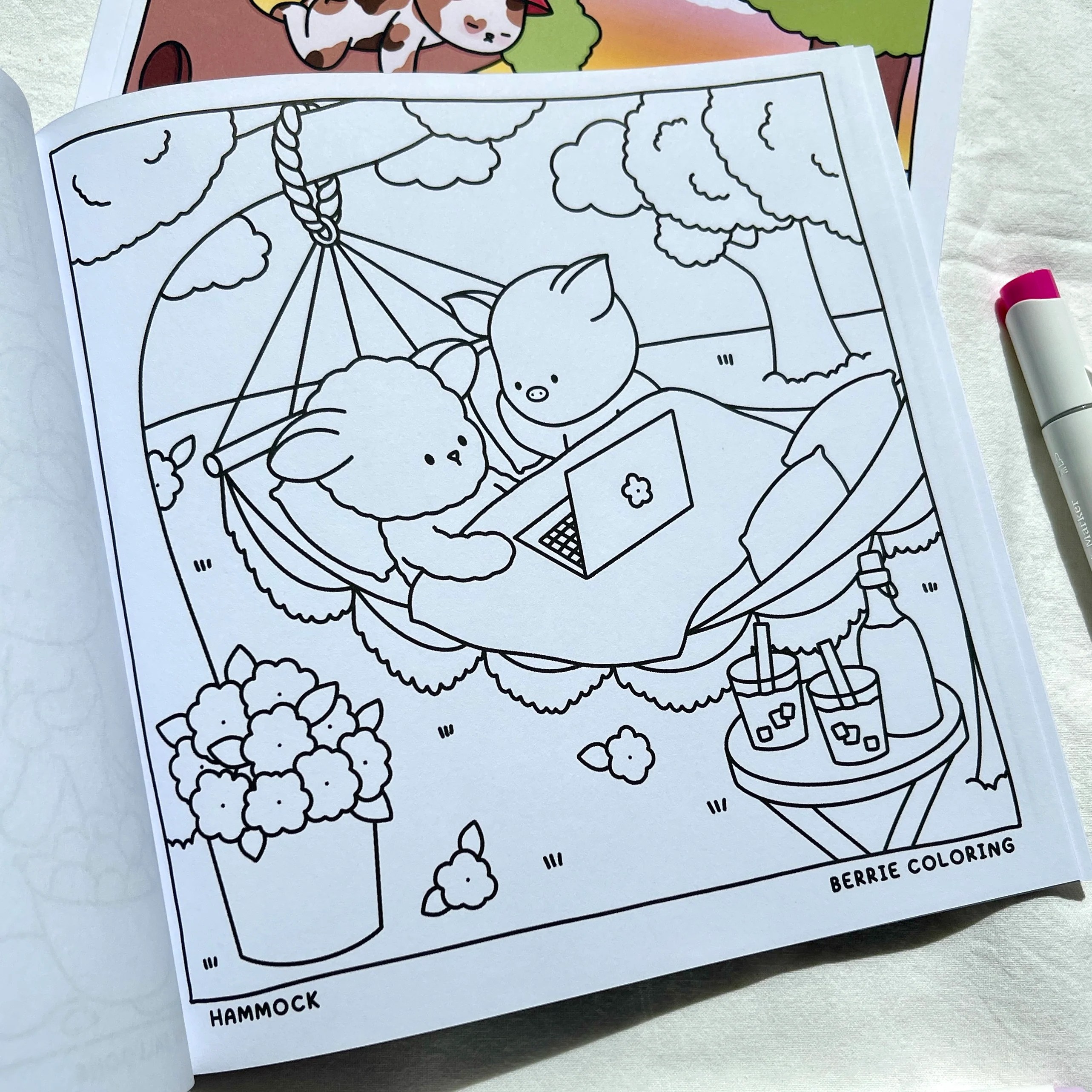 Summer Coloring Book Berrie Coloring