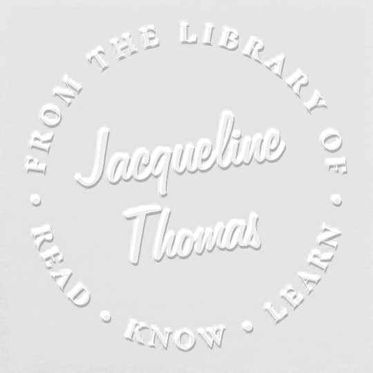 Book Stamp Personal Seal Custom Embosser Berry Berry Sweet