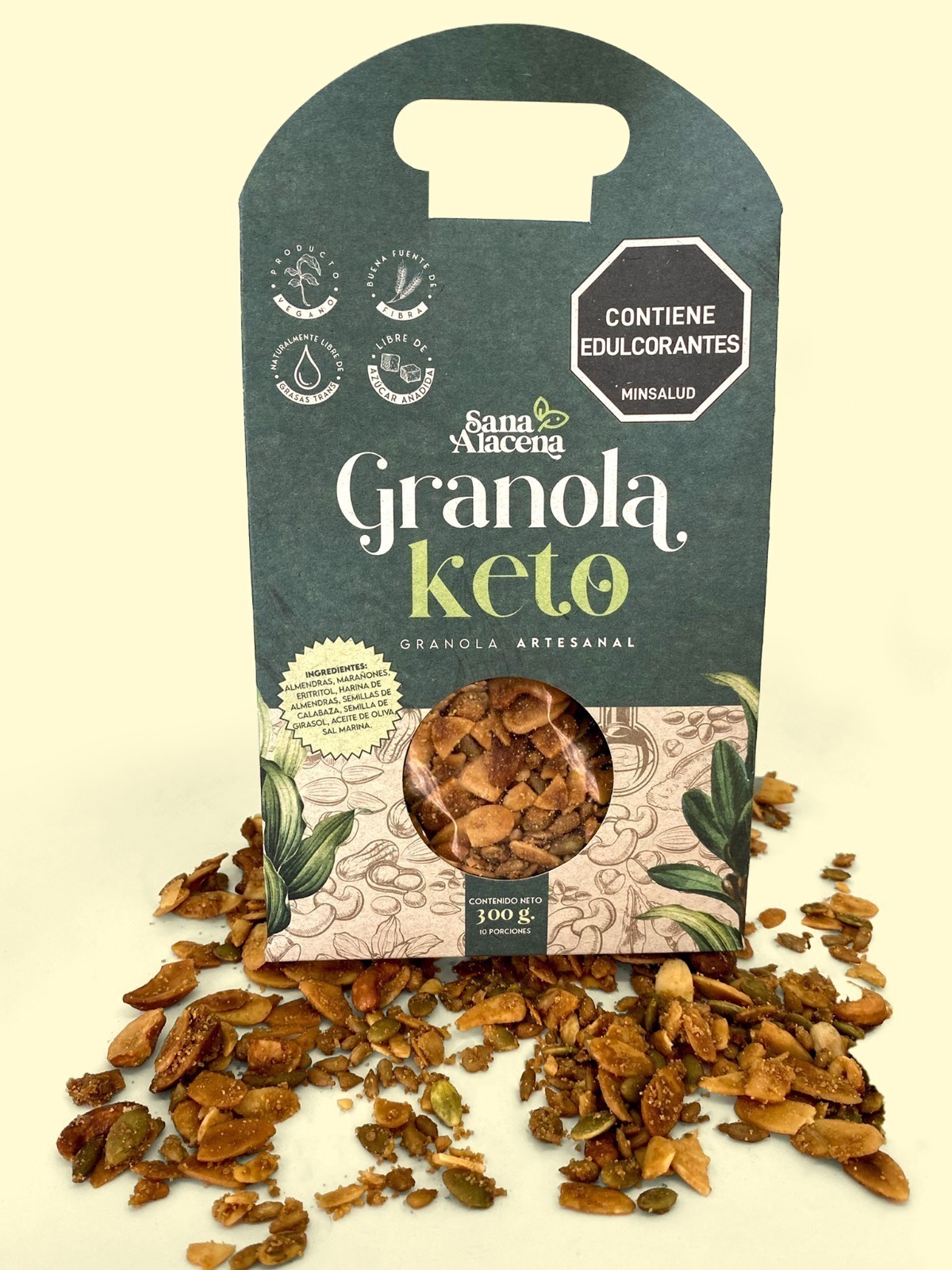 Granola Keto Sana Halacena Berry Bloom