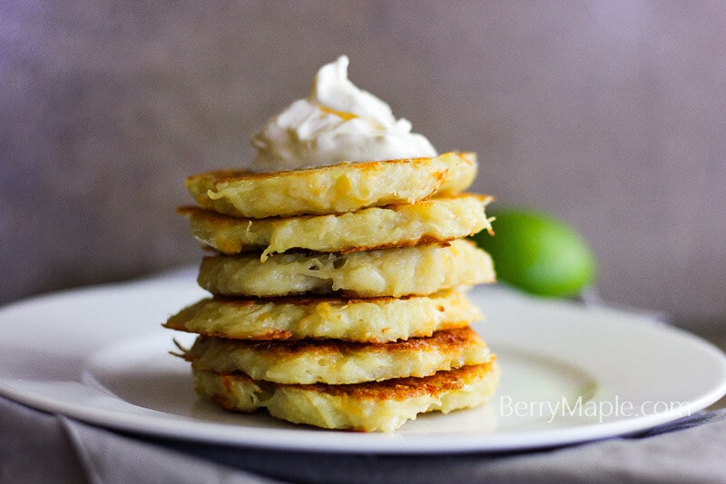 Easy breakfast potato cakes Berry&Maple