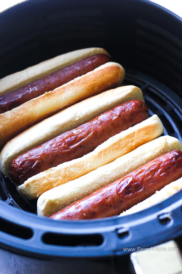 The best air fryer hot dogs (with video!) Berry&Maple