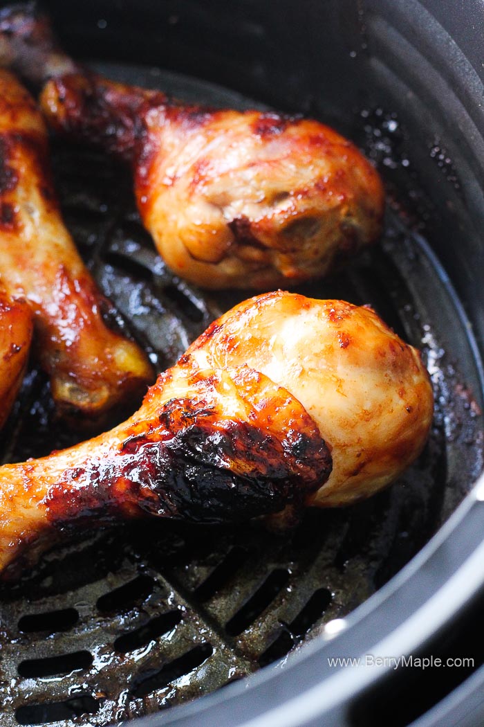 Air fryer teriyaki chicken drumsticks Berry&Maple