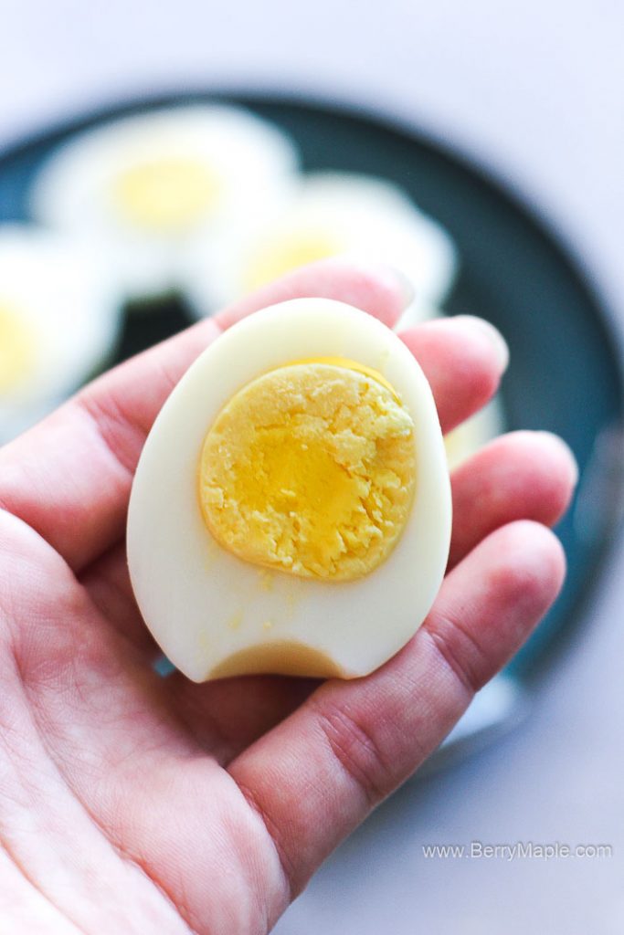 Air fryer hard boiled eggs Berry&Maple