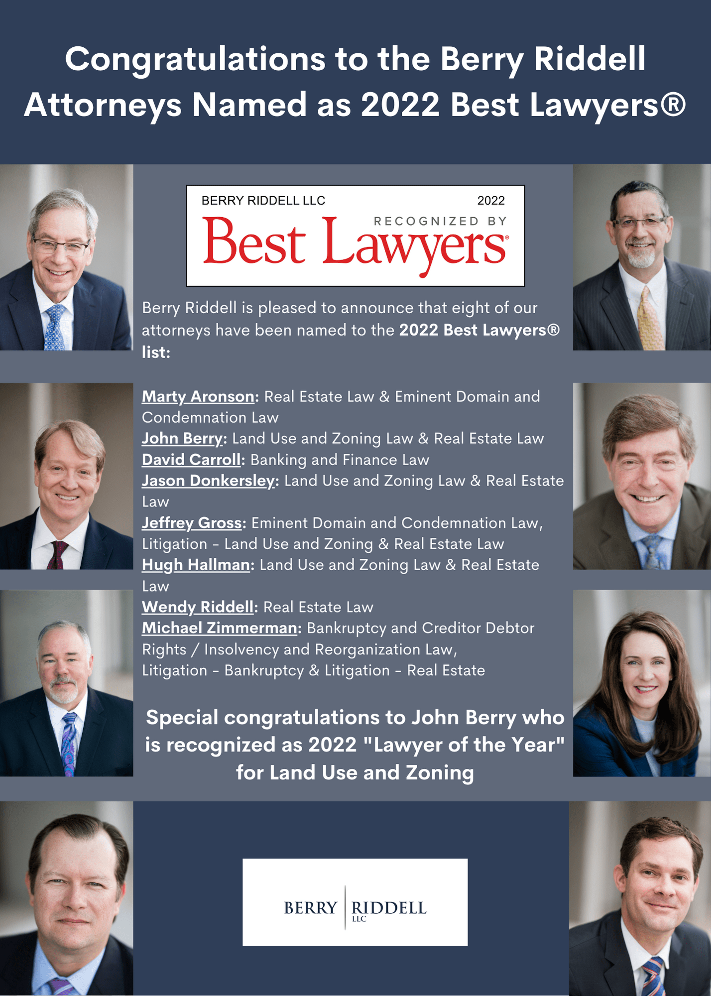 Berry Riddell Attorneys Named to the 2022 Best Lawyers® List! Berry