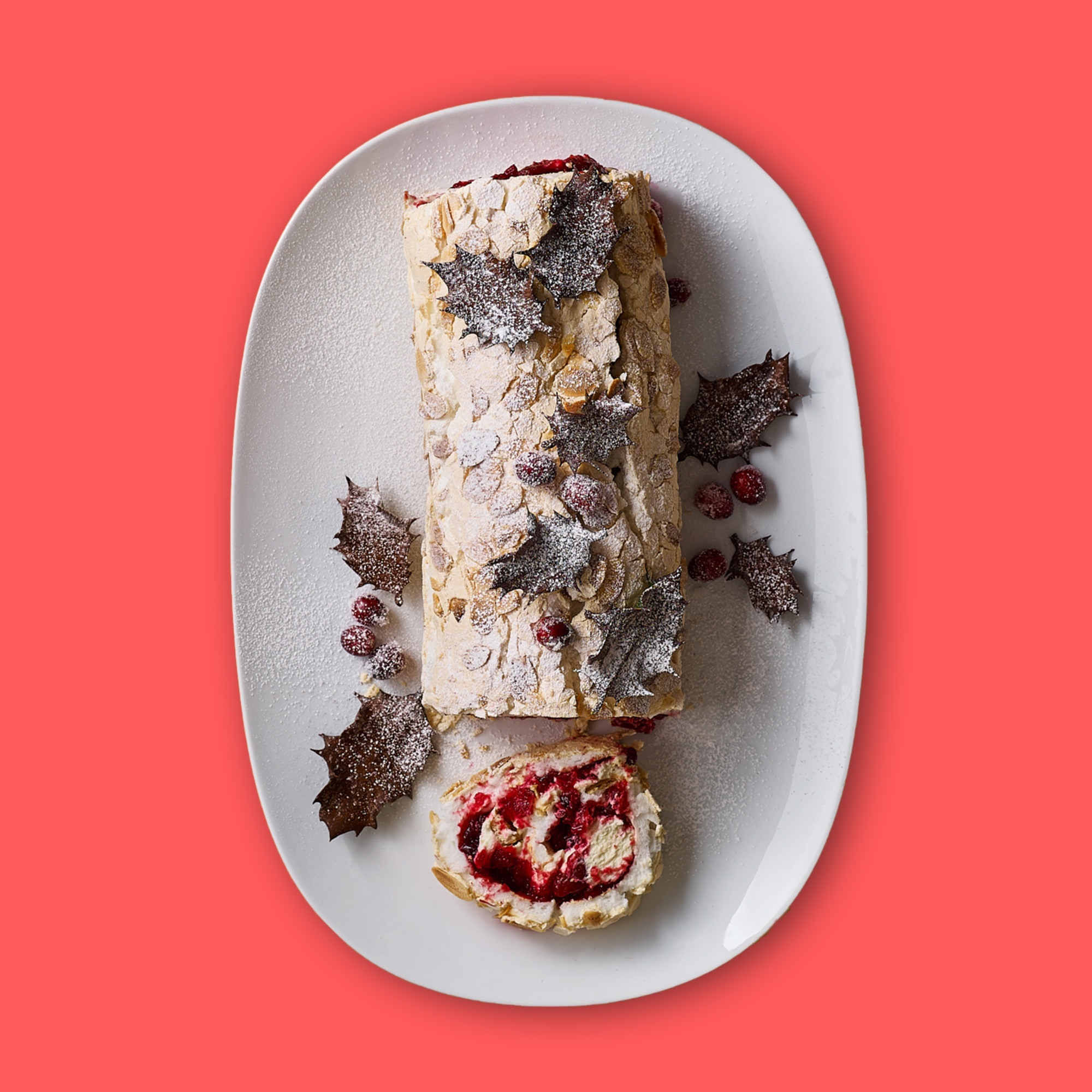 BerryWorld Classy Cranberry Merryingue Roulade recipe