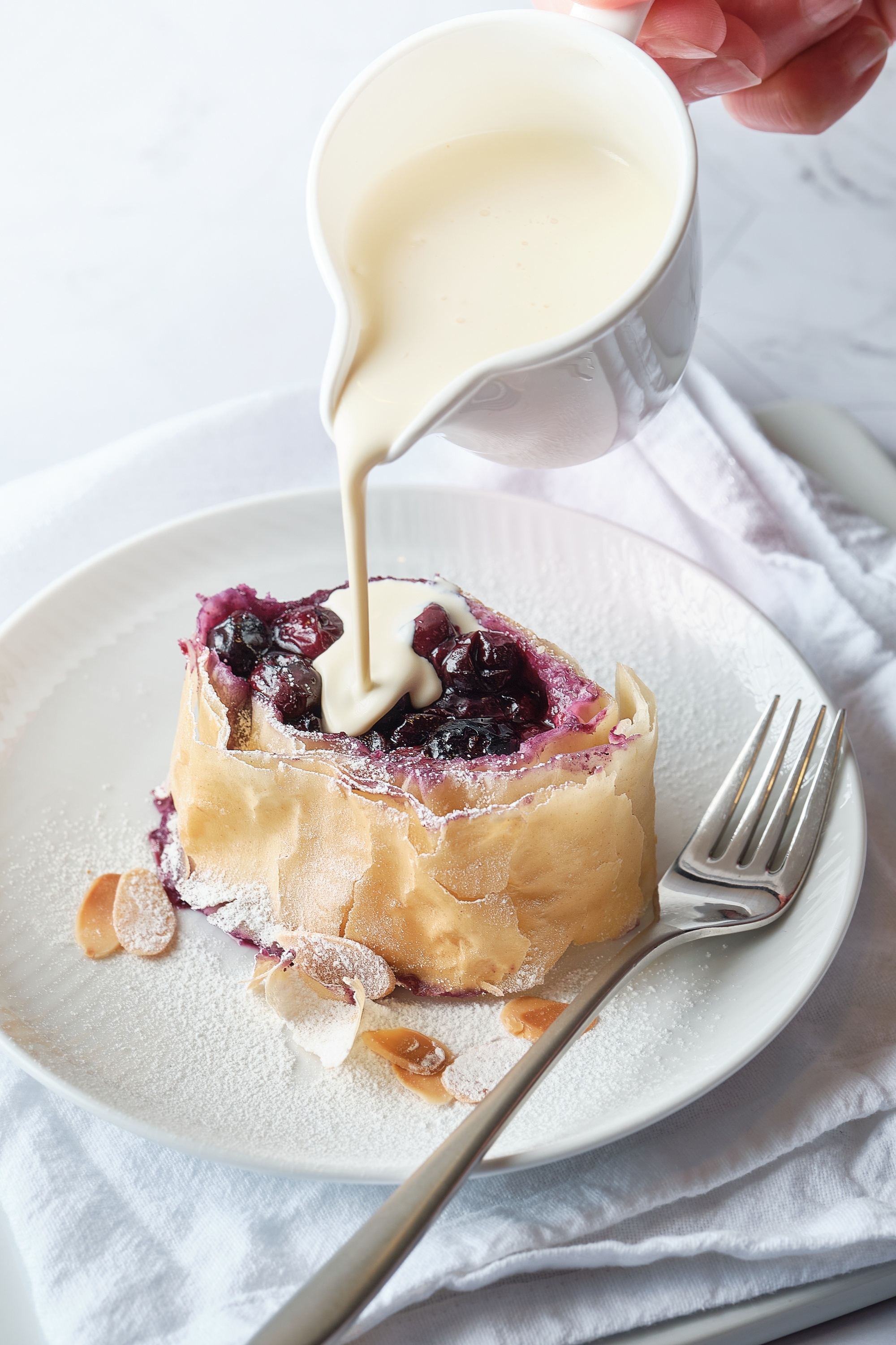 Lavishly Layered Blueberry Strudel recipe BerryWorld