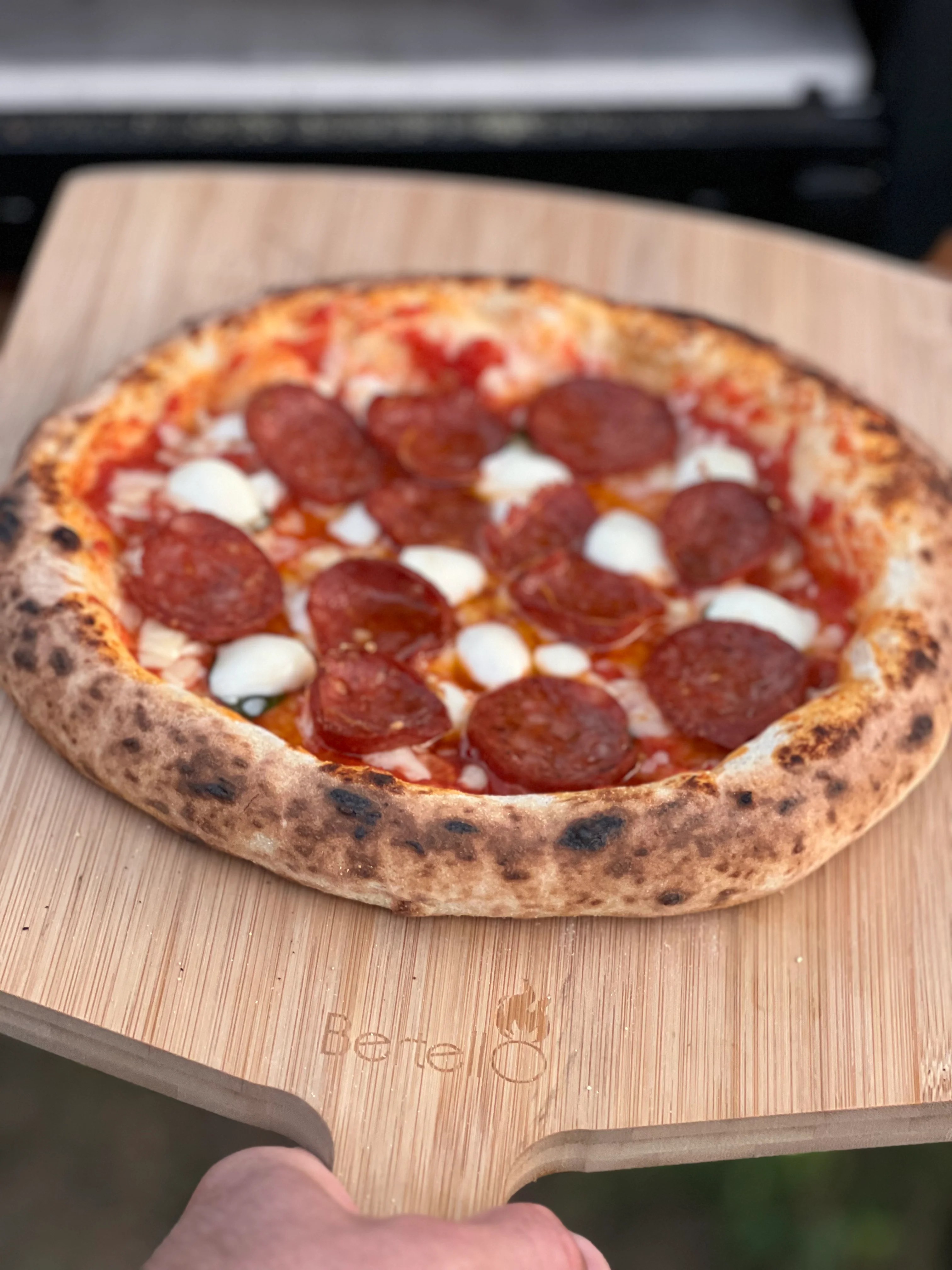 LIMITED EDITION Brick Red Bertello 12" SimulFIRE Outdoor Pizza Oven