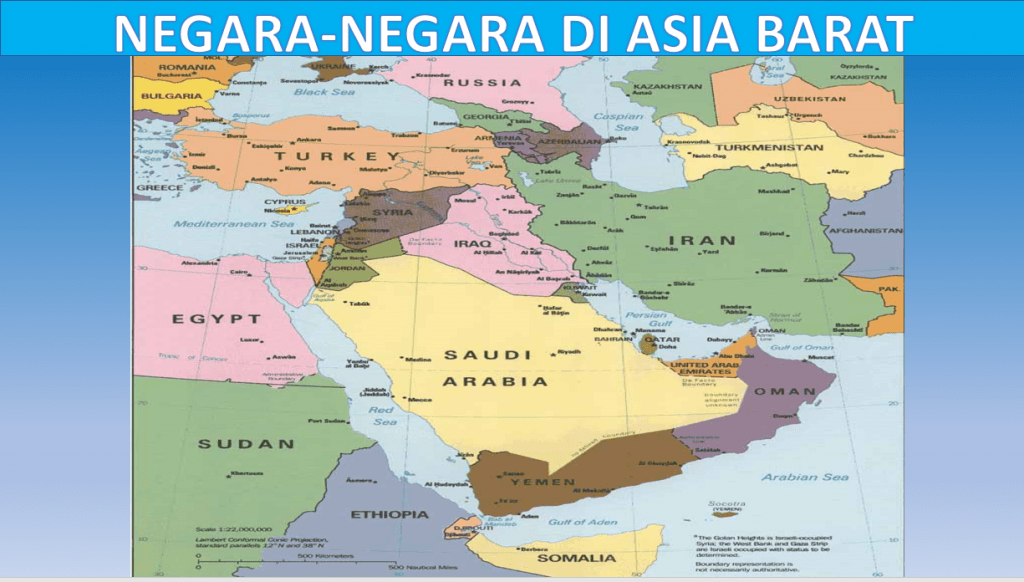 NegaraNegara di Asia Barat Daya, Lengkap dengan Ibukota dan Luasnya