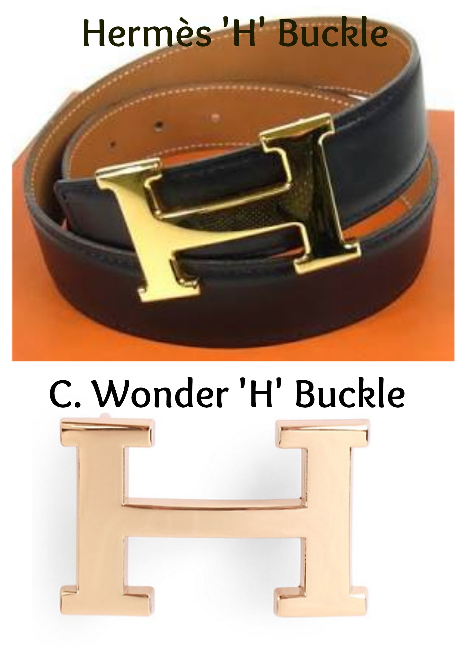 Real Hermes Belt Buckle