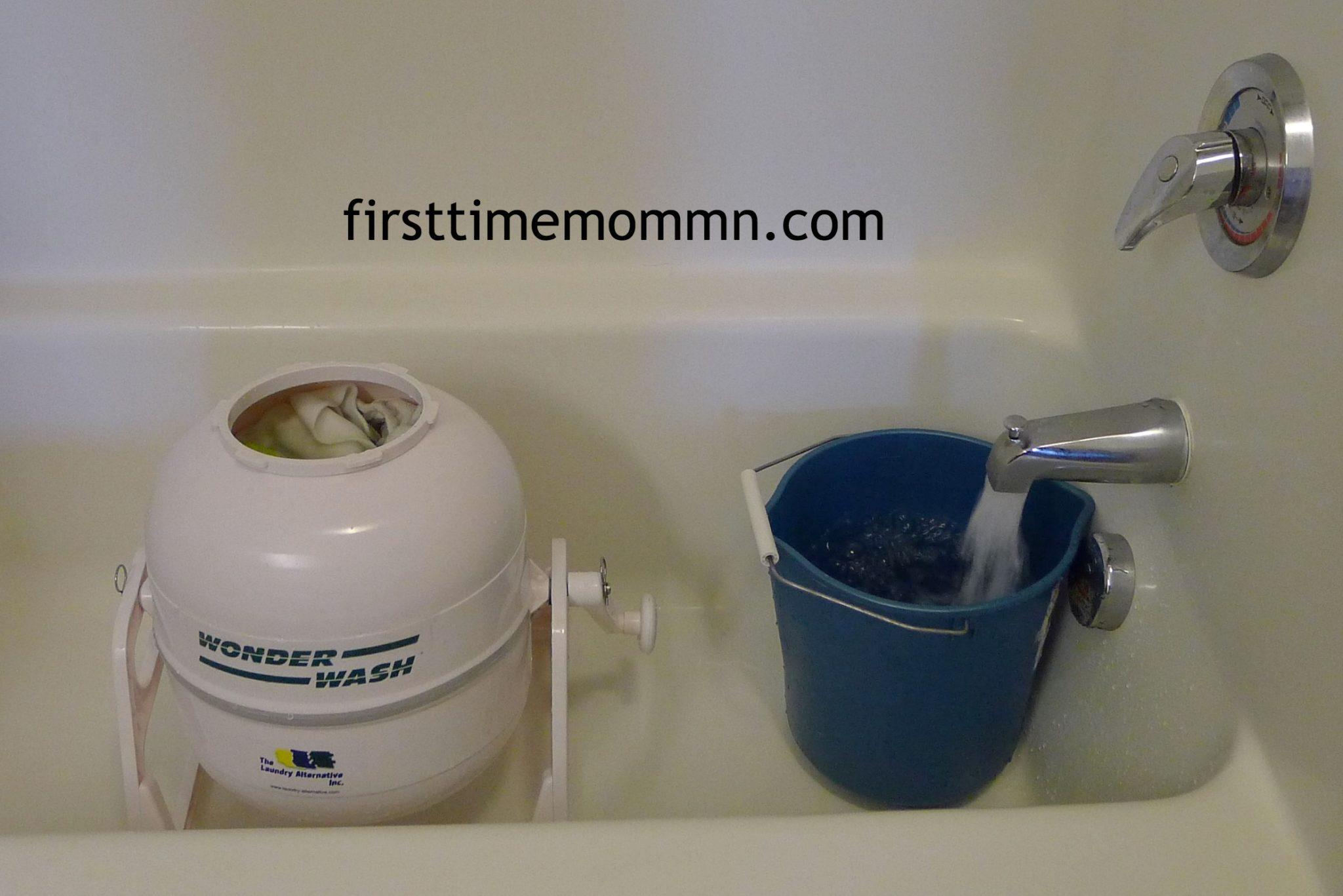 How to hand wash cloth diapers in an apartment