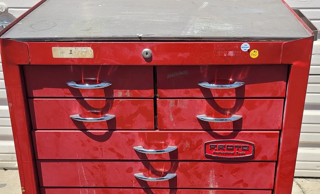 Proto Vintage 9Drawer Tool Box Chest Storage Bertolino