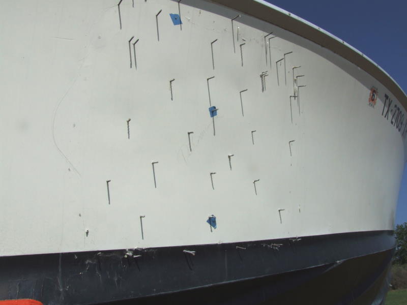 31 Hull Repair Working from the inside