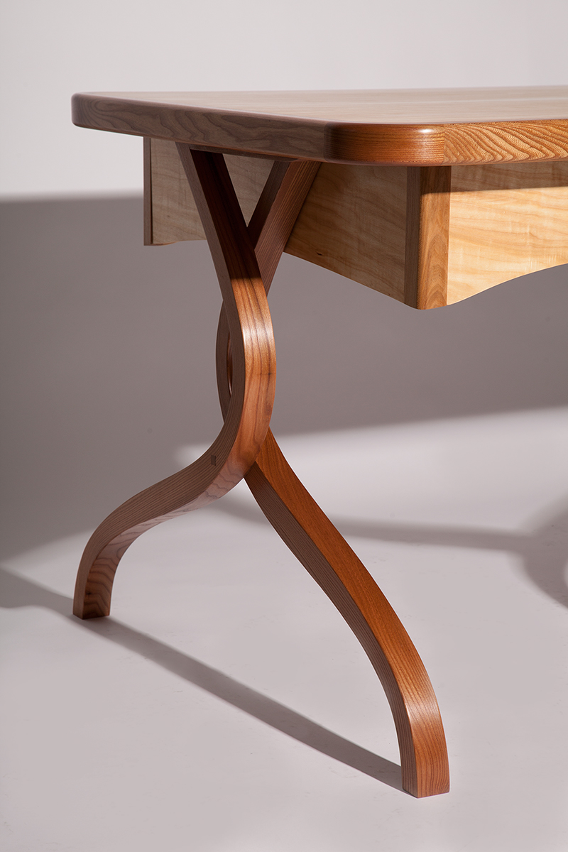 Stealm a steam bent elm desk Bertram Whitford