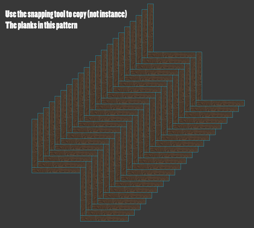 Vintage herringbone parquet tutorial and free (!) maps BBB3viz