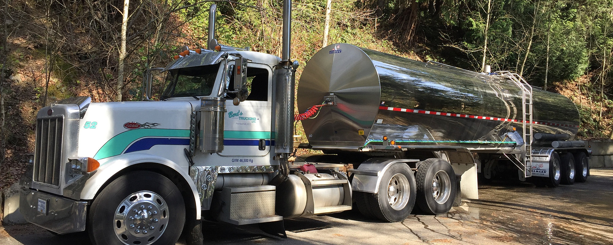 Water Hauling Service Bert's Trucking Pemberton BC Canada