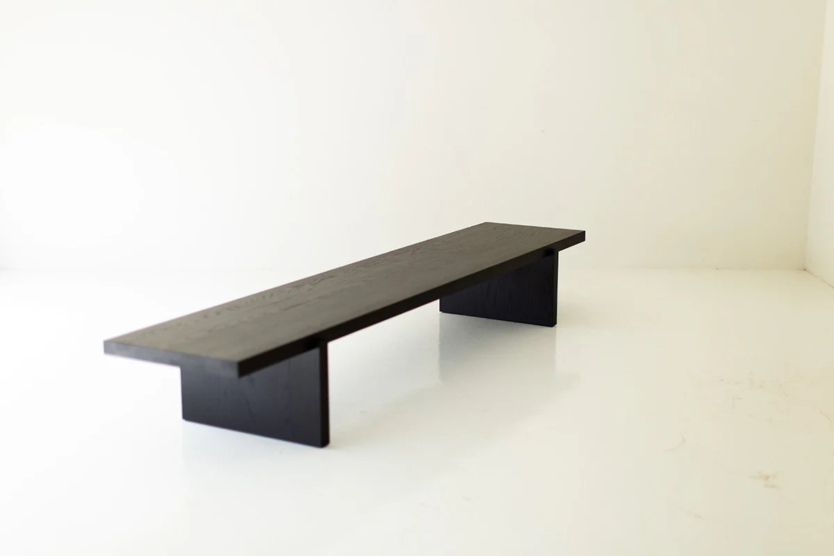 Modern Black Bench The Rockefeller 5523 Bertuhome bertuhome