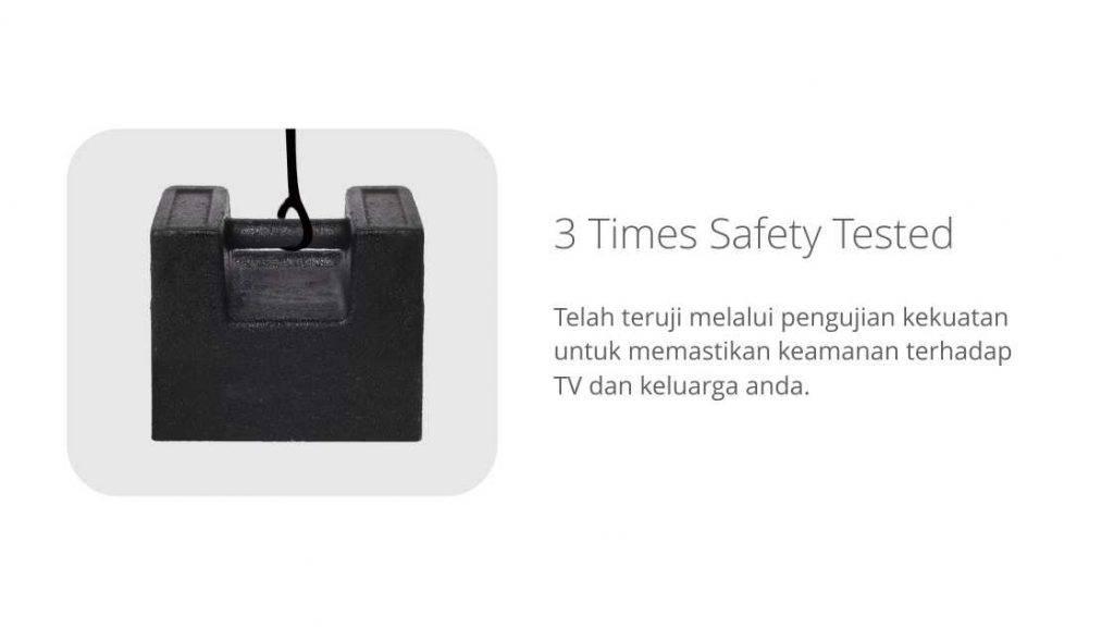 Bervin Wall Bracket Motion Premium untuk TV 37″ 70
