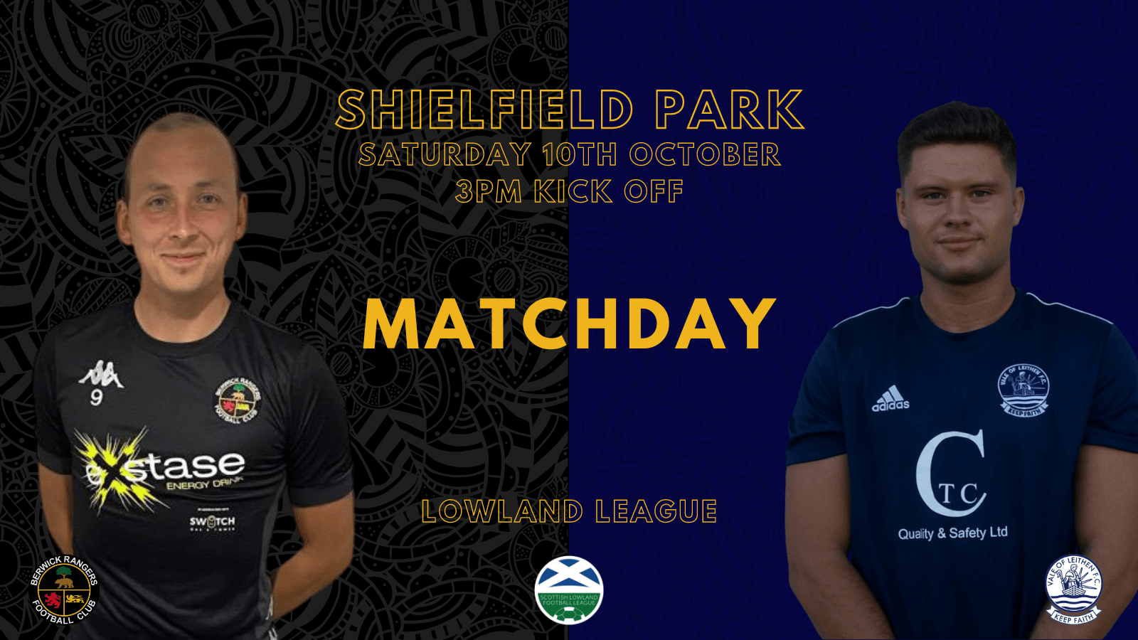 Match Preview Berwick Rangers v Vale of Leithen Lowland League